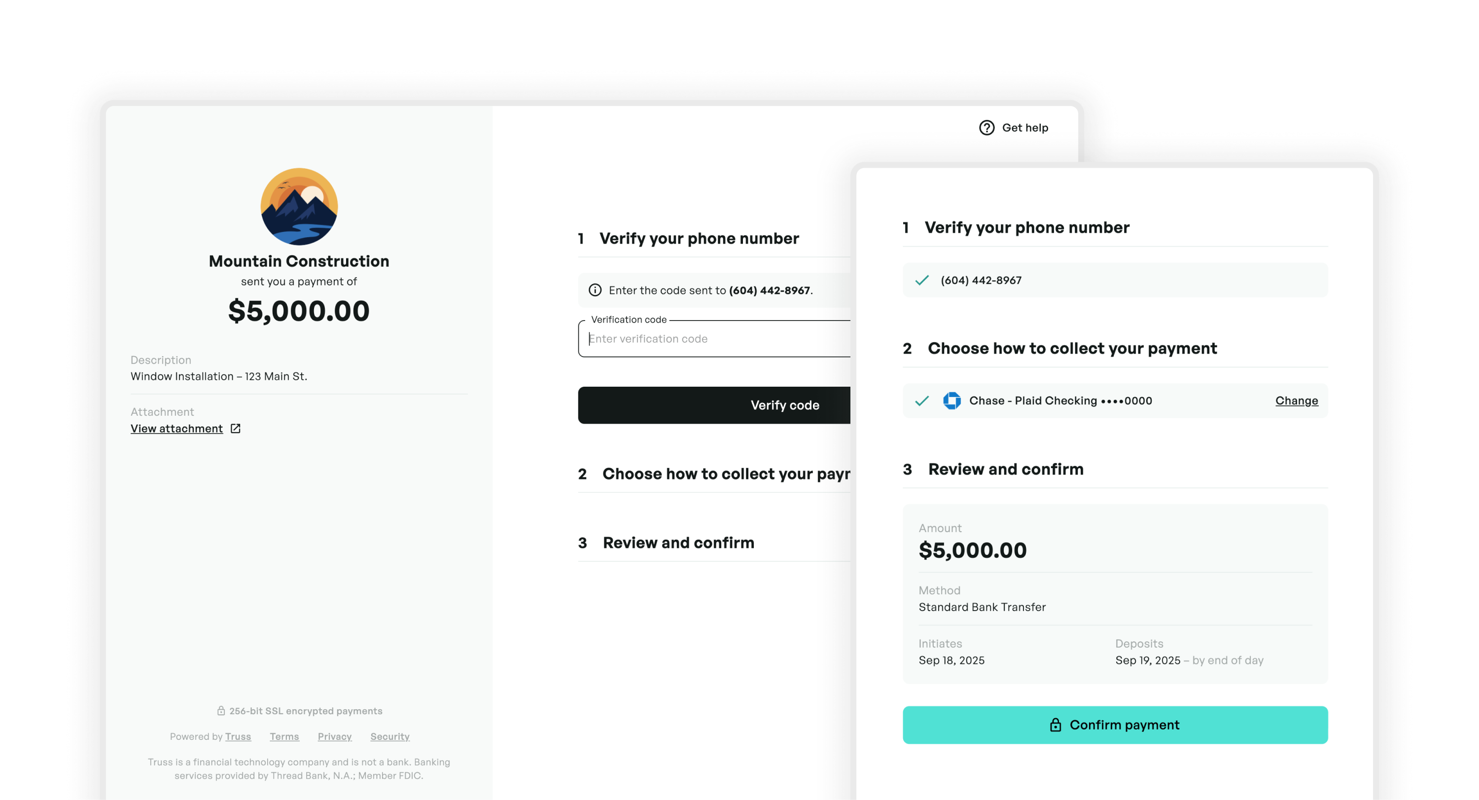 Payment Checkout Interface