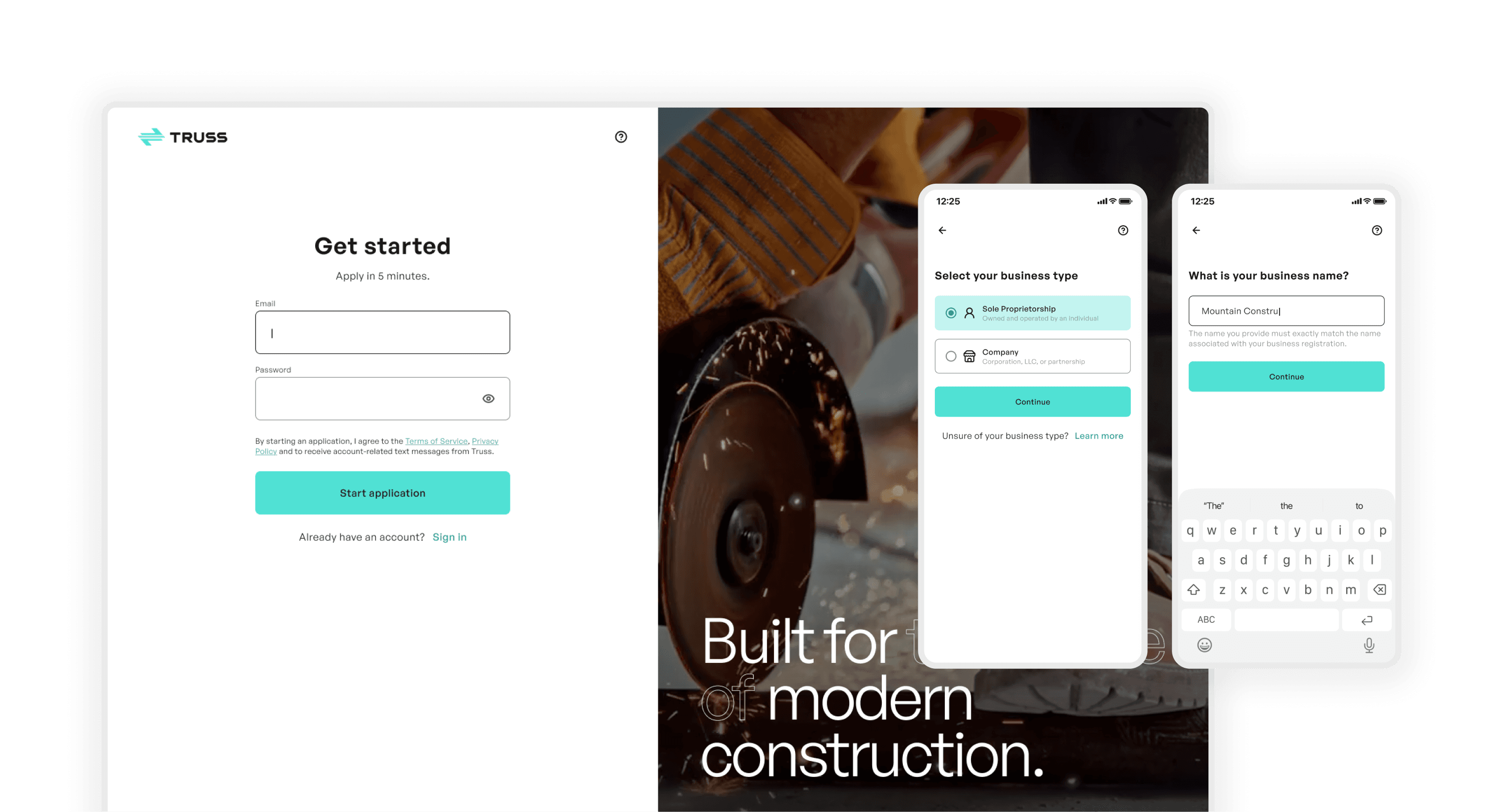Onboarding Interface