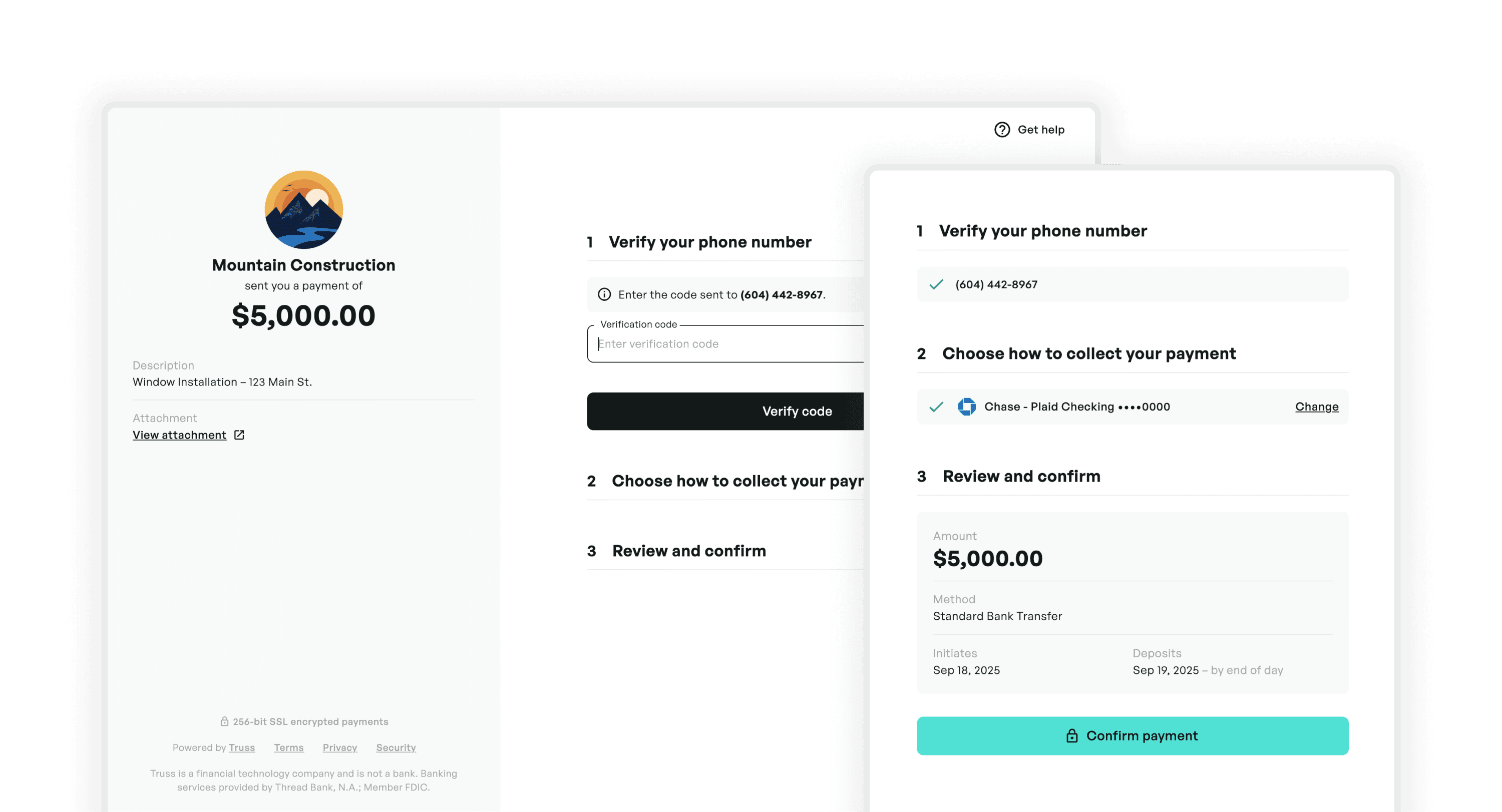 Payment Checkout Interface